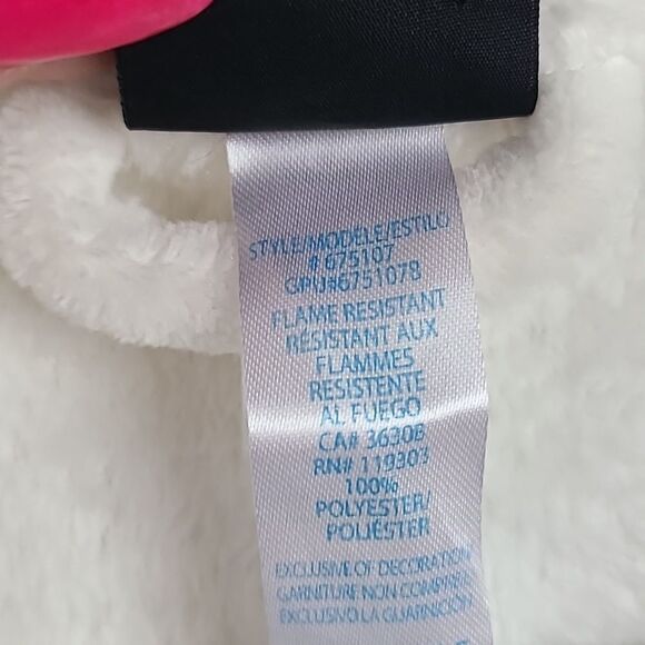 DREAM Ivory Sequin Fuzzy Robe Girls XL 14/16 Faux Fur Fleece Sleepwear Bathrobe - Picture 12 of 14